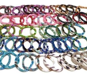 100 pcs wholesale price Nepal glass bead bracelets For Boutiques, Shops and Fund Raising Events
